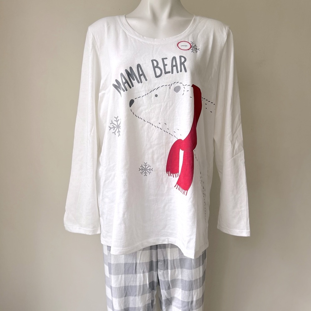 FAMILY PJs by macys Mama Bear 2 pc Pajamas, XXL NWT